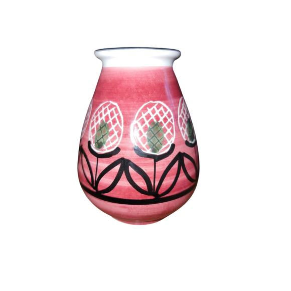 Vintage MCM Elle Keramikk Norway Art Pottery Mini Vase Nordic - Picture 1 of 4